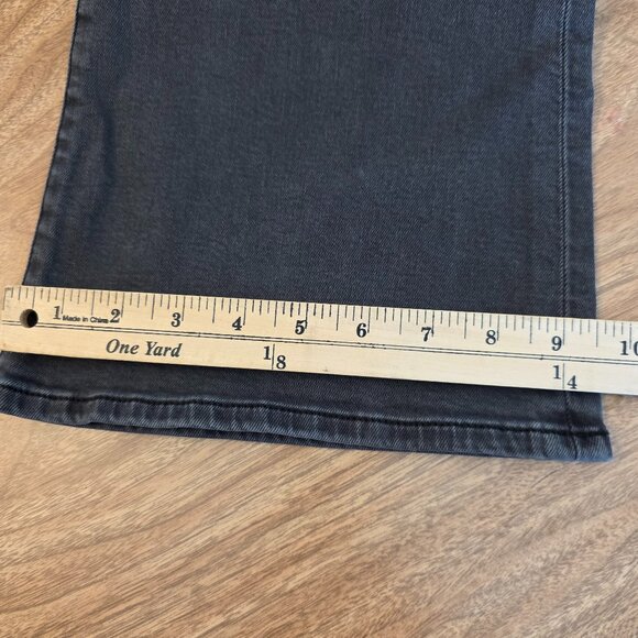 Daze Go Getter Jeans Carpender Distressed High Rise Flare Leg Black Size 26 - Picture 17 of 17